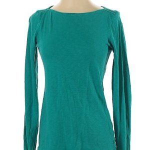 J Crew Artist Tee - Small - Aqua Blue Long Sleeve Cotton Tee